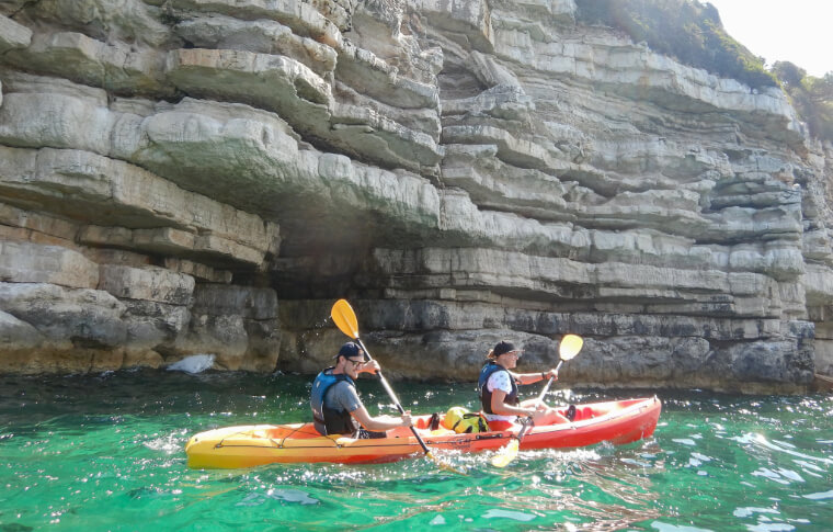 Pula, Croatia Cliffs & Cave Kayaking | Pula Outdoor