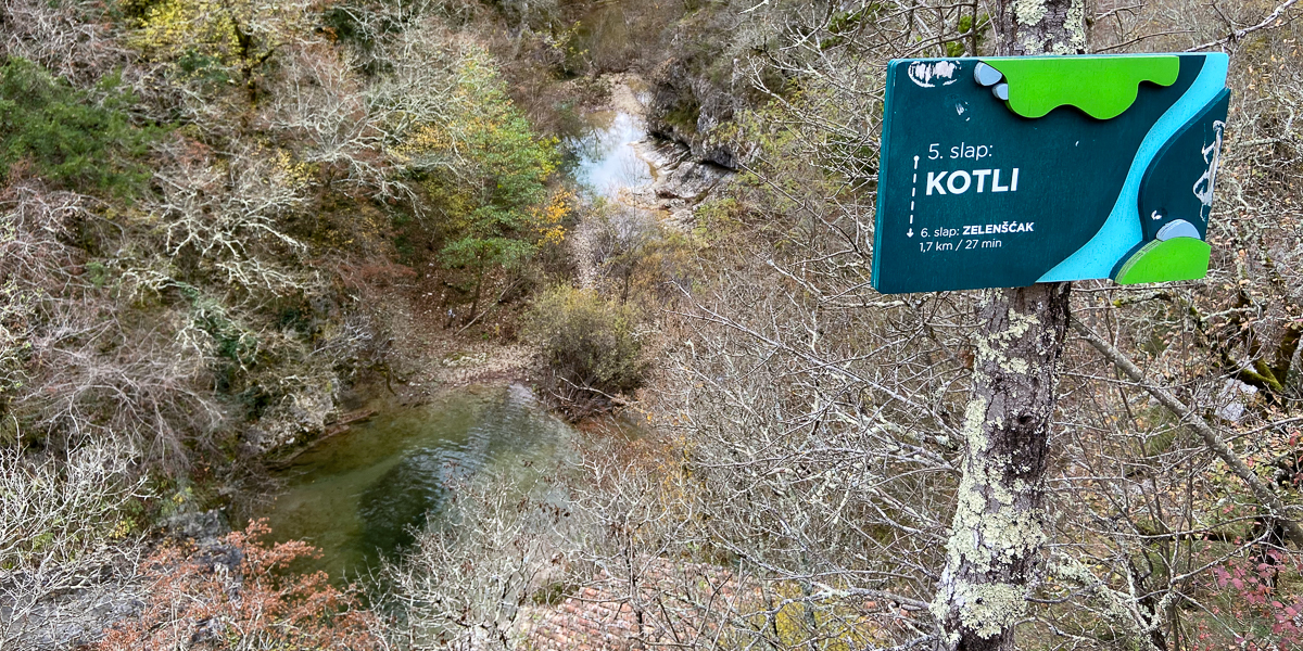 The 7 waterfalls path, Buzet, Istria.