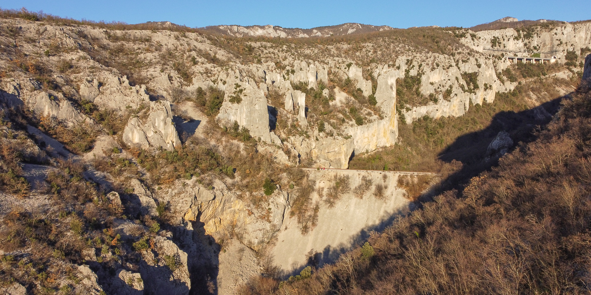 Vela Draga, climbing and hiking spot in Croatia.